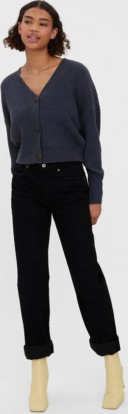 VERO MODA VMLEA LS V-NECK CUFF CARDIGAN NOOS Dames Vest - Maat L 3 VERO MODA VMLEA LS V-NECK CUFF CARDIGAN NOOS Dames Vest - Maat L - Afbeelding 3