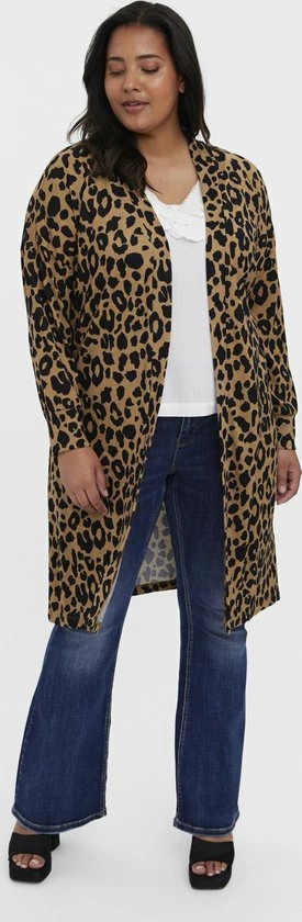 VERO MODA Curve VERO MODA VMOLIVIA LS OPEN LONG CARDIGAN BOO CURVE Dames Vest - Maat 48-50 3 VERO MODA Curve VERO MODA VMOLIVIA LS OPEN LONG CARDIGAN BOO CURVE Dames Vest - Maat 48-50 - Afbeelding 3