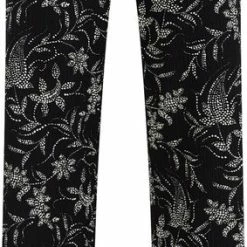 WE Fashion Dames Wide Leg Broek Met Dessin En Structuur