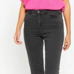 LOLALIZA Slim Fit Jeans - Donker Grijs - Maat 38 -Dameskleding Verkoop 295x840 1