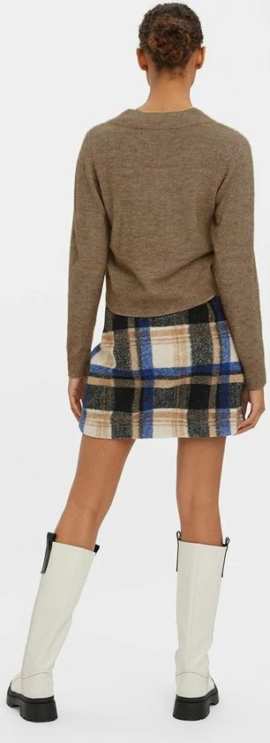 Vero Moda Vest Vmvigga Ls V-neck Cardigan Ga 10271501 Tigers Eye/w Melange Dames Maat - M 5 Vero Moda Vest Vmvigga Ls V-neck Cardigan Ga 10271501 Tigers Eye/w Melange Dames Maat - M - Afbeelding 5