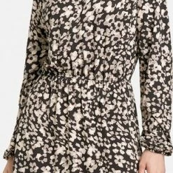 TAIFUN Dames Midi-jurk Met Bloemendessin Oak Gemustert-44