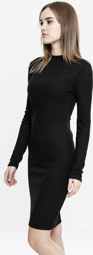 Urban Classics Korte Jurk -XS- Rib Zwart 8 Urban Classics Korte Jurk -XS- Rib Zwart - Afbeelding 8