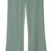La Pèra Groene Rib Flair Broek Fluweel Vrouwen Flared Pants Dames - Maat M