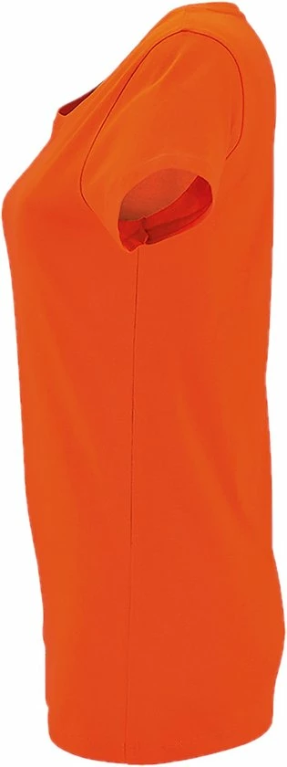 Senvi Dames Oranje T-Shirt Biologisch Katoen - EK-WK-Olympische Spelen - F1 - Koningsdag Enz. Maat S 3 Senvi Dames Oranje T-Shirt Biologisch Katoen - EK-WK-Olympische Spelen - F1 - Koningsdag Enz. Maat S - Afbeelding 3