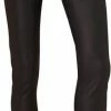 Supertrash - Spijkerbroek Dames Volwassenen - Broek - Jeans - Mid Waist - Leer - Zwart - 27