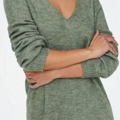 JDY JDYELANORA L/S V-NECK DRESS KNT NOOS Dames Jurk - Maat L -Dameskleding Verkoop 318x840 2