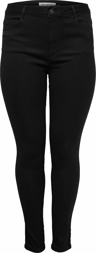 ONLY CARMAKOMA CARAUGUSTA HW SKINNY JEANS BLACK Dames Jeans - Maat W50 X L32 1 ONLY CARMAKOMA CARAUGUSTA HW SKINNY JEANS BLACK Dames Jeans - Maat W50 X L32