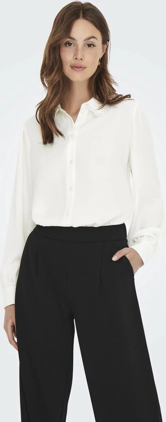 Jacqueline De Yong Blouse Jdyqueen L/s Collar Shirt Wvn 15270684 Cloud Dancer Dames Maat - XS 3 Jacqueline De Yong Blouse Jdyqueen L/s Collar Shirt Wvn 15270684 Cloud Dancer Dames Maat - XS - Afbeelding 3