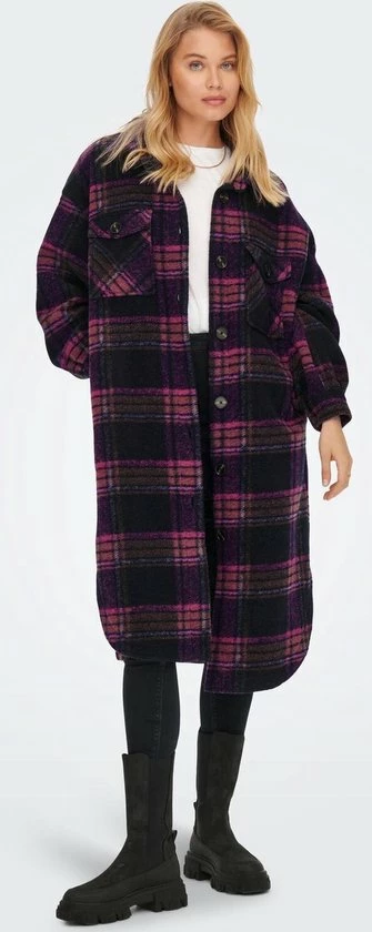 Only Jas Onlandrea X-long Shacket Cc Otw 15230329 Very Berry Dames Maat - M 5 Only Jas Onlandrea X-long Shacket Cc Otw 15230329 Very Berry Dames Maat - M - Afbeelding 5