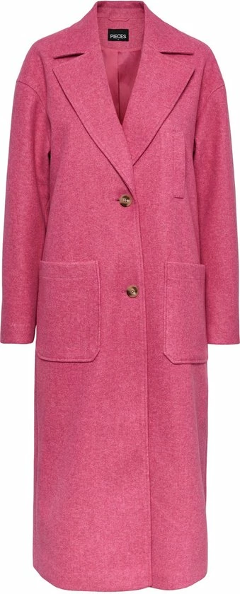 Pieces Jas Pcnili Long Coat 17128918 Rose Violet/melange Dames Maat - L 1 Pieces Jas Pcnili Long Coat 17128918 Rose Violet/melange Dames Maat - L