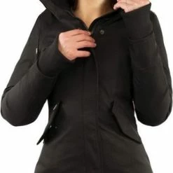 Versano Angela Dames Slim Fit Winterjas M - Zwart