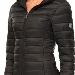 Versano Jenifer Korte Lightweight Dames Jas / Puffer Jacket L - Zwart -Dameskleding Verkoop 346x840 6