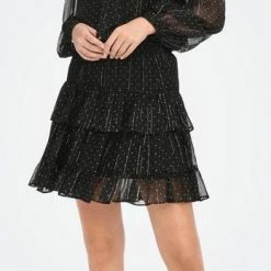 Jacqueline De Yong Blouse Jdycody L/s Bow Top Wvn 15275002 Black/tapiocat D Dames Maat - XS -Dameskleding Verkoop 348x840