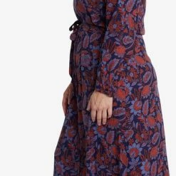 EVIVA - Lange Jurk Met Bloemenprint - Blauw, Roest 8 EVIVA - Lange Jurk Met Bloemenprint - Blauw, Roest -Dameskleding Verkoop 364x840 2