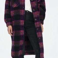 Only Jas Onlandrea X-long Shacket Cc Otw 15230329 Very Berry Dames Maat - M