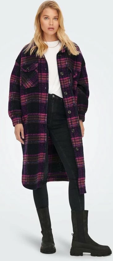 Only Jas Onlandrea X-long Shacket Cc Otw 15230329 Very Berry Dames Maat - M 1 Only Jas Onlandrea X-long Shacket Cc Otw 15230329 Very Berry Dames Maat - M