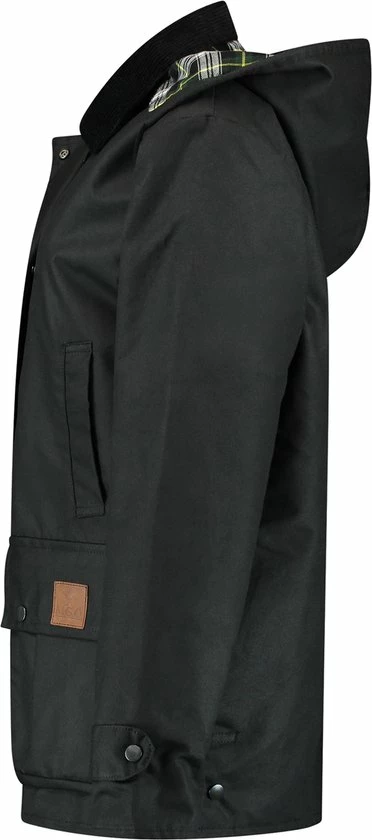 MGO Leisure Wear MGO Waxjas Leeds Dames - 100% Gewaxt Katoen - Winddicht En Waterdicht - Zwart - Maat XL 3 MGO Leisure Wear MGO Waxjas Leeds Dames - 100% Gewaxt Katoen - Winddicht En Waterdicht - Zwart - Maat XL - Afbeelding 3