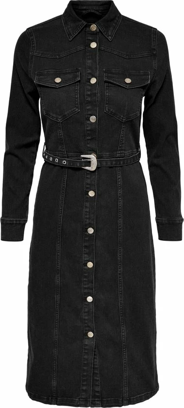 ONLY ONLMYTH BELT DNM DRESS Dames Jurk - Maat XS 1 ONLY ONLMYTH BELT DNM DRESS Dames Jurk - Maat XS