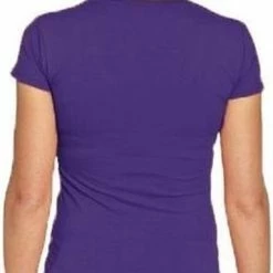 Lemon & Soda Bodyfit Dames T-shirt Paars Met Ronde Hals - Dameskleding Basic Shirts XL (42) -Dameskleding Verkoop 384x840 1
