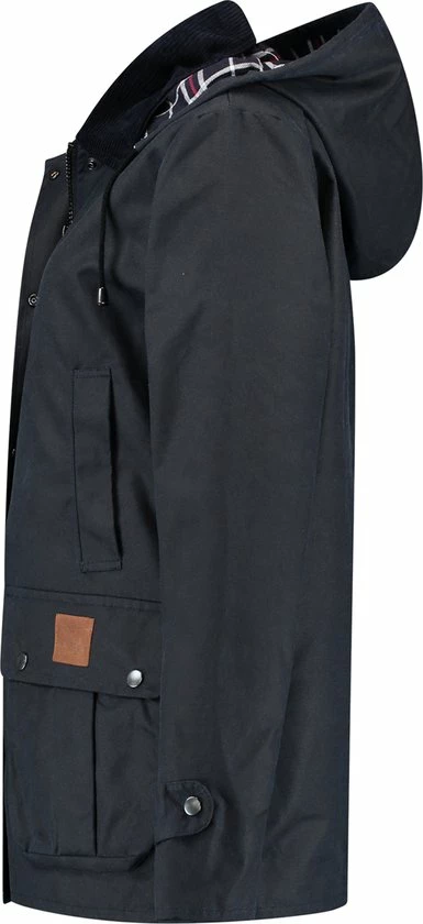 MGO Leisure Wear MGO Waxjas Leeds Dames - 100% Gewaxt Katoen - Winddicht En Waterdicht - Blauw - Maat M 3 MGO Leisure Wear MGO Waxjas Leeds Dames - 100% Gewaxt Katoen - Winddicht En Waterdicht - Blauw - Maat M - Afbeelding 3