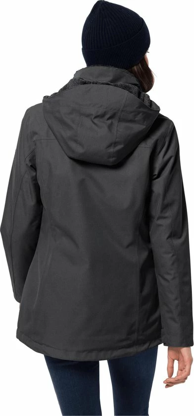 Jack Wolfskin Park Avenue Outdoorjas Dames - Black - Maat M 2 Jack Wolfskin Park Avenue Outdoorjas Dames - Black - Maat M - Afbeelding 2