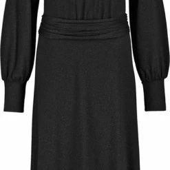 TAIFUN Dames Midi-jurk Met Glittereffect Schwarz-38 12 TAIFUN Dames Midi-jurk Met Glittereffect Schwarz-38 -Dameskleding Verkoop 393x840