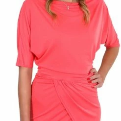 Produkt John Zack Coral, Asymmetrische Mini-jurk / XXL 9 Produkt John Zack Coral, Asymmetrische Mini-jurk / XXL -Dameskleding Verkoop 393x840 7