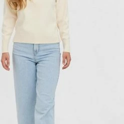 Vero Moda Trui Vmsaba Stripe Ls Highneck Blouse Ga 10269246 Birch Dames Maat - M -Dameskleding Verkoop 394x840 2