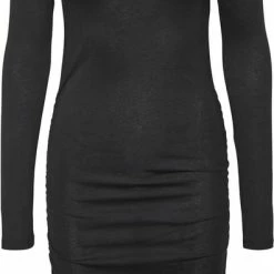 Noisy May NMAPRIL L/S ROUCHING DRESS NOOS