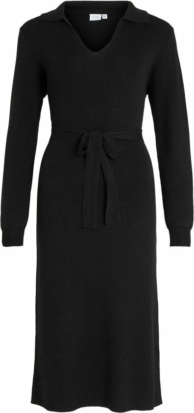 VILA VIMARLA COLLAR L/S KNIT DRESS Dames Jurk - Maat XL 2 VILA VIMARLA COLLAR L/S KNIT DRESS Dames Jurk - Maat XL - Afbeelding 2