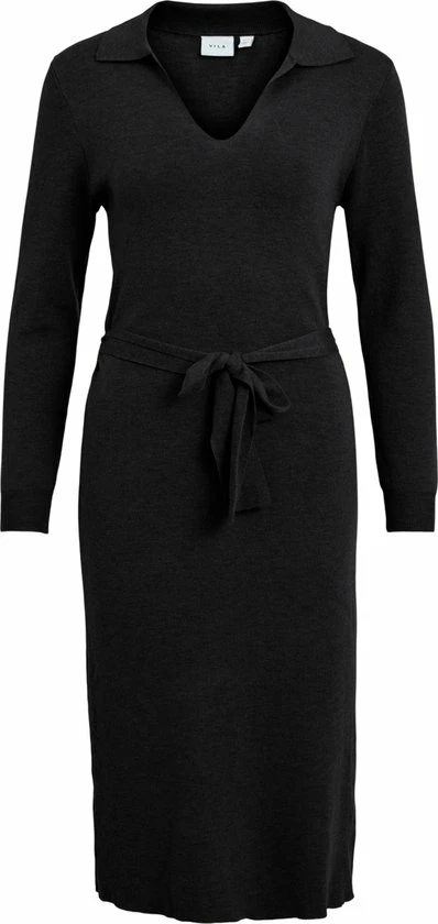 VILA VIMARLA COLLAR L/S KNIT DRESS Dames Jurk - Maat XL 1 VILA VIMARLA COLLAR L/S KNIT DRESS Dames Jurk - Maat XL