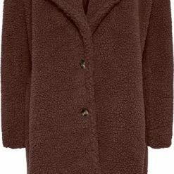 PIECES PCNOLA TEDDY COAT Dames Jas - Maat XS