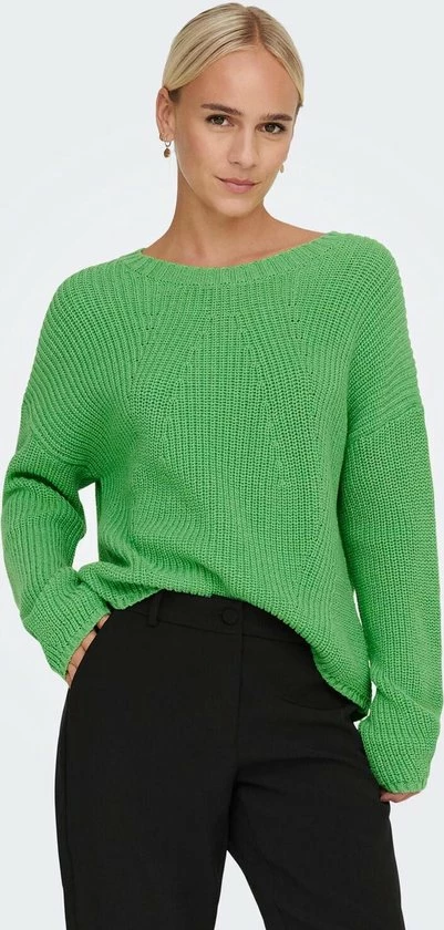 Only Trui Onlbella Life Ls O-neck Cc Knt 15279771 Green Bee Dames Maat - M 3 Only Trui Onlbella Life Ls O-neck Cc Knt 15279771 Green Bee Dames Maat - M - Afbeelding 3