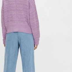 Object Trui Objemma L/s Knit Pullover 119 23038238 Orchid Bloom Dames Maat - M -Dameskleding Verkoop 403x840 3