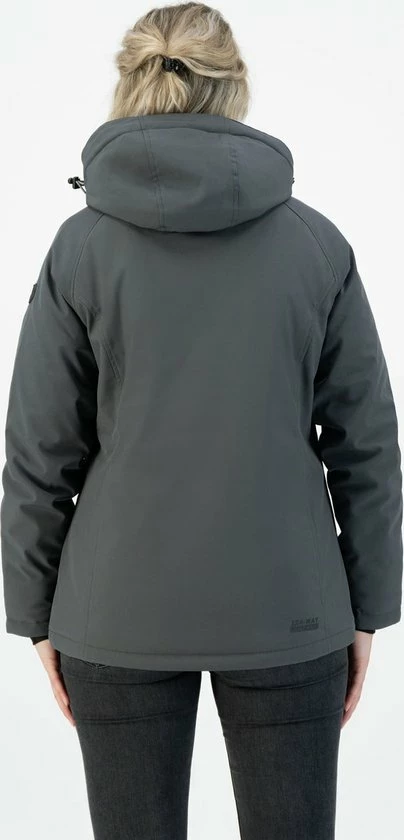 Kjelvik Dames Softshell Jas - Winter Softshell Jas Dames - Cato - Antraciet - Maat 48 2 Kjelvik Dames Softshell Jas - Winter Softshell Jas Dames - Cato - Antraciet - Maat 48 - Afbeelding 2