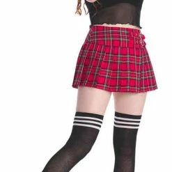 Banned Korte Rok -2XL- Mini Tartan Rood -Dameskleding Verkoop 407x840 3