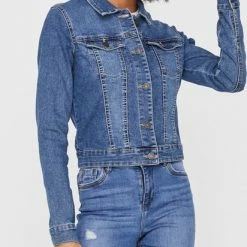 NOISY MAY NMDEBRA L/S DENIM JACKET NOOS Dames Jas - Maat M -Dameskleding Verkoop 412x840 5