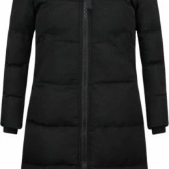 Matogla Extra Lange Winterjas Dames Met Kunst Bontkraag - Zwart -Dameskleding Verkoop 415x840 5
