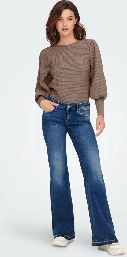 ONLY ONLGINNIE L/S PUFF PULLOVER KNT Dames Trui - Maat M 5 ONLY ONLGINNIE L/S PUFF PULLOVER KNT Dames Trui - Maat M - Afbeelding 5