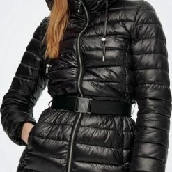 ONLY ONLSCARLETT QUILTED BELTED COAT CC OTW Dames Jas - Maat XL -Dameskleding Verkoop 416x840 1