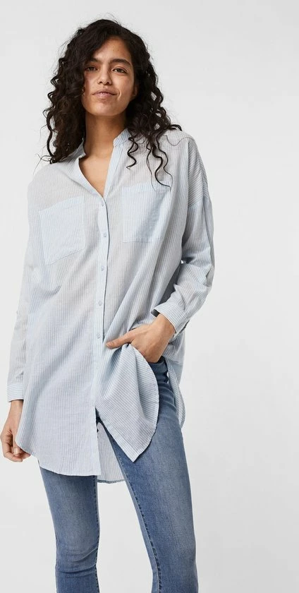 Vero Moda VMISABELL L/S FOLD UP TUNIC NOOS Dames Blouse - Maat XS 5 Vero Moda VMISABELL L/S FOLD UP TUNIC NOOS Dames Blouse - Maat XS - Afbeelding 5