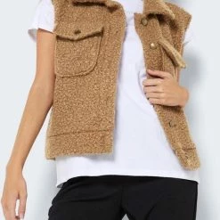NOISY MAY NMHINNY S/L BOUCLE VEST Dames Gilet - Maat XL -Dameskleding Verkoop 428x840 3