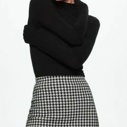 Mango T-shirt T Shirt Met Lange Mouwen Met Col 37064756 99 Dames Maat - S