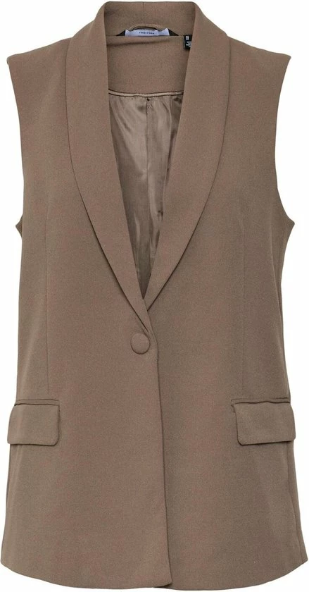 Vero Moda Vest Vmzamira Sl Oversized Waistcoat Noo 10274529 Bungee Cord Dames Maat - S 1 Vero Moda Vest Vmzamira Sl Oversized Waistcoat Noo 10274529 Bungee Cord Dames Maat - S