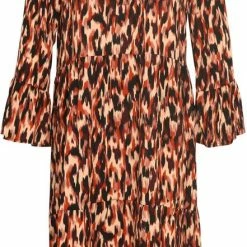 Cassis Korte Jurk In Viscose Met Dierenhuidmotief 17 Cassis Korte Jurk In Viscose Met Dierenhuidmotief -Dameskleding Verkoop 441x840 1