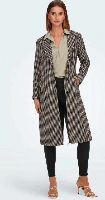 Jacqueline De Yong Jas Jdyemma Check X-long Coat Otw Hab 15270974 Argan Oil Dames Maat - L 4 Jacqueline De Yong Jas Jdyemma Check X-long Coat Otw Hab 15270974 Argan Oil Dames Maat - L - Afbeelding 4