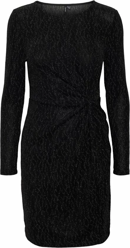 Vero Moda Jurk Vmkanz Ls Abk Knot Dress Jrs 10277560 Black/black Lure Dames Maat - S 2 Vero Moda Jurk Vmkanz Ls Abk Knot Dress Jrs 10277560 Black/black Lure Dames Maat - S - Afbeelding 2