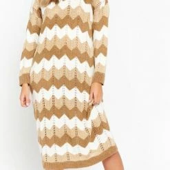 LOLALIZA Trui-jurk Met Zigzagprint - Camel - Maat XL 9 LOLALIZA Trui-jurk Met Zigzagprint - Camel - Maat XL -Dameskleding Verkoop 456x840 1