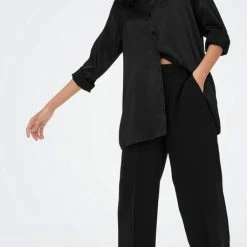 ONLY ONLVICTORIA LS LOOSE SATIN SHIRT NOOSWVN Dames Shirt - Maat L -Dameskleding Verkoop 458x840 5